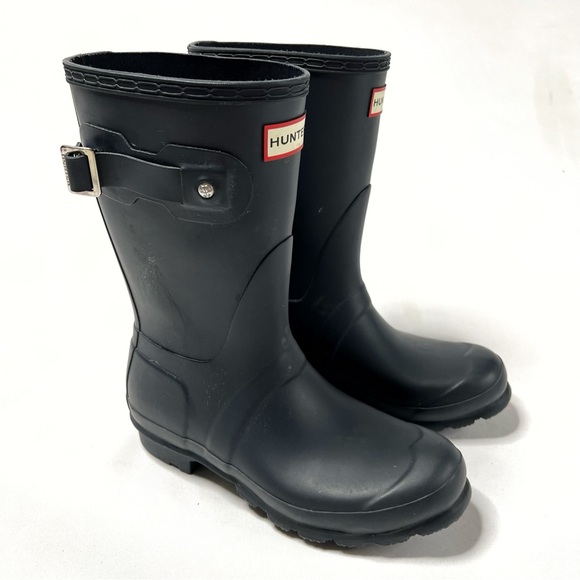 Hunter Original Short Rain Boots Blue Size 6 - Picture 4 of 7
